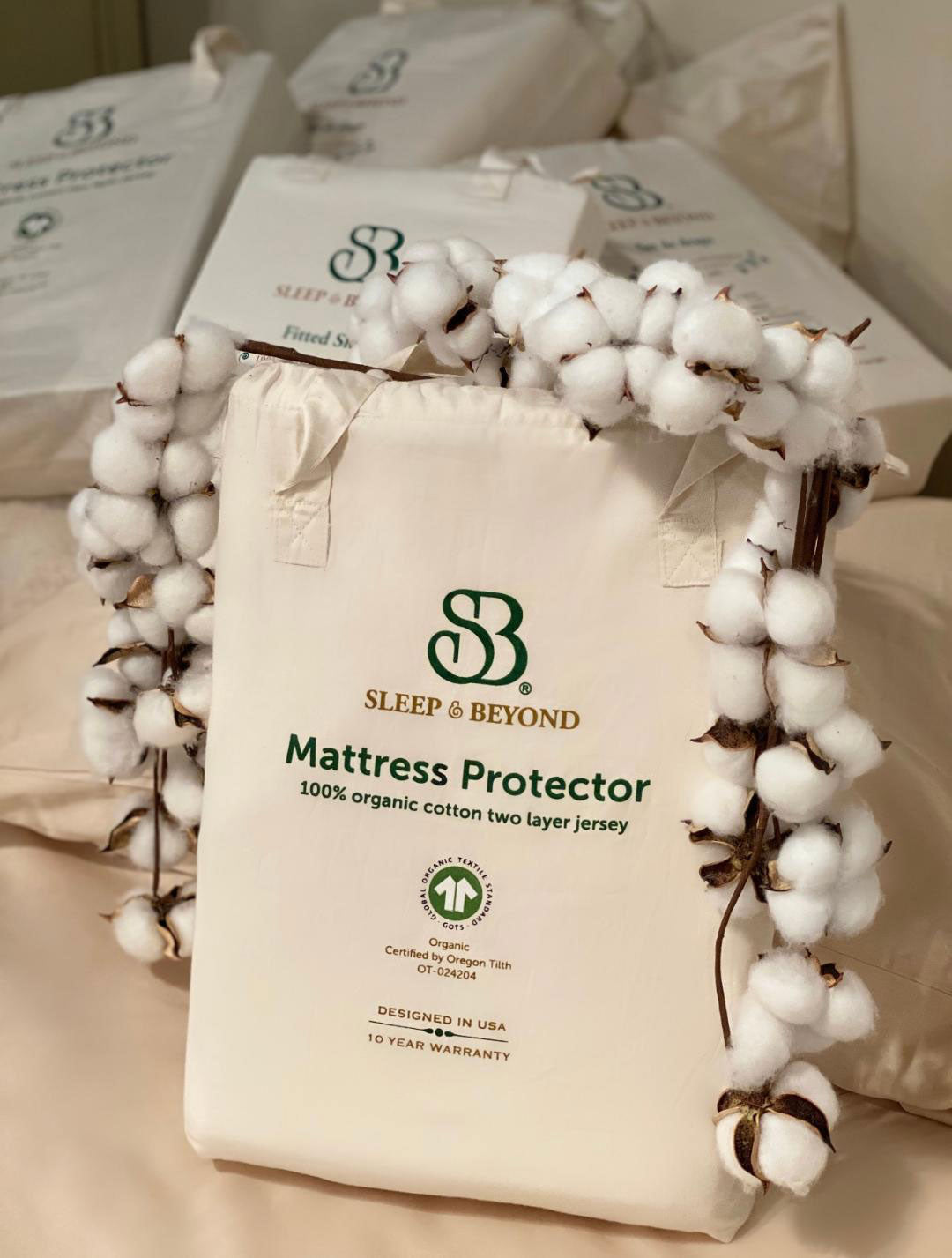 Organic Waterproof Cotton Mattress Protector