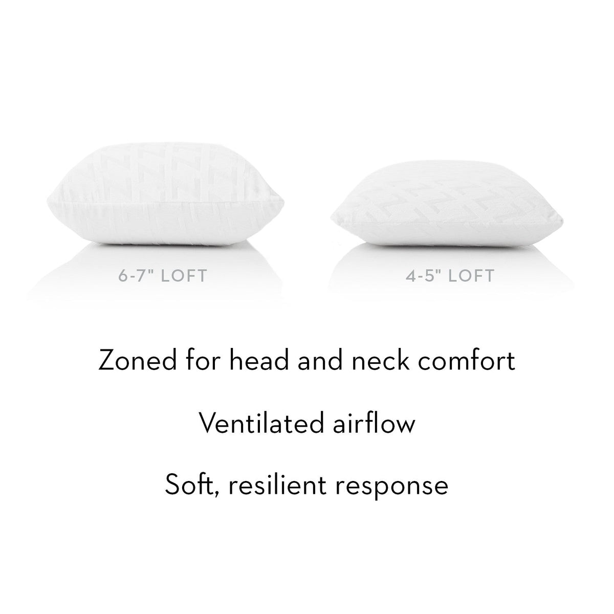 Z Latex Pillow - Low Loft Plush